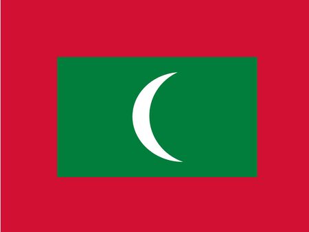 Flag of Maldivesのイラスト素材