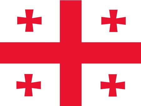 Flag of Georgiaのイラスト素材