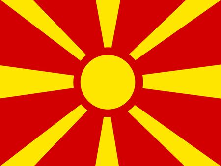 Flag of Macedoniaのイラスト素材