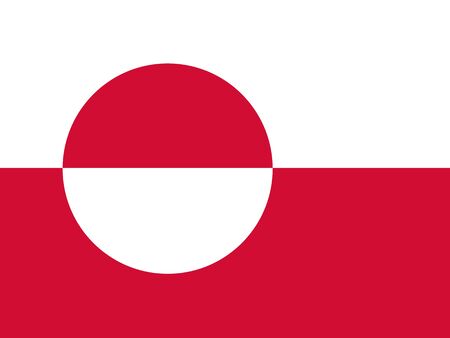Flag of Greenlandのイラスト素材