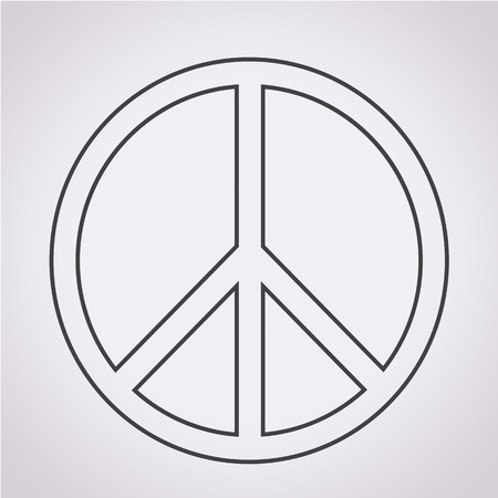Peace sign iconのイラスト素材