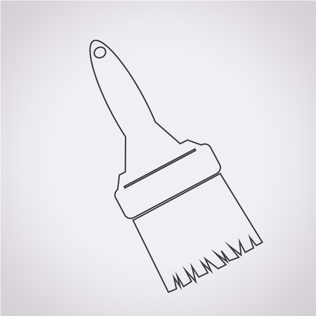 paintbrush iconのイラスト素材