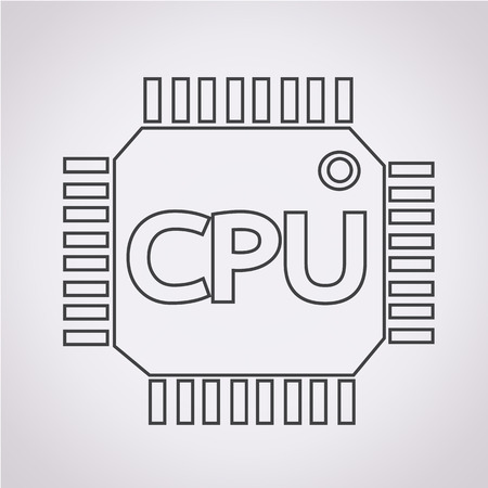 CPU iconのイラスト素材