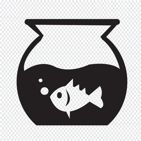 Fish Bowl Iconのイラスト素材