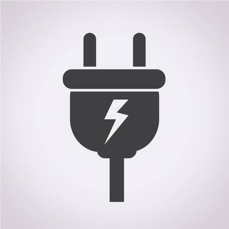 Electric plug iconのイラスト素材