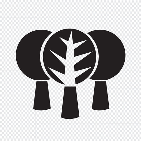 Tree symbol iconのイラスト素材