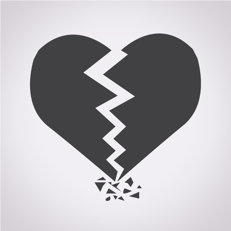 Broken Heart Iconのイラスト素材