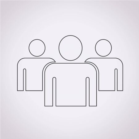Group people iconのイラスト素材