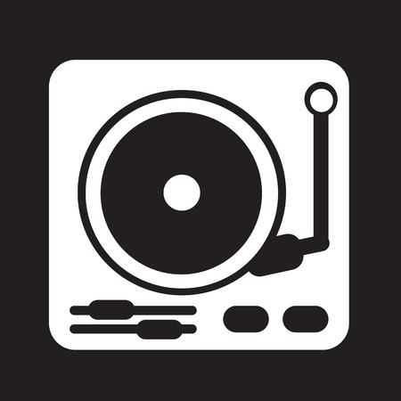 turntable iconのイラスト素材