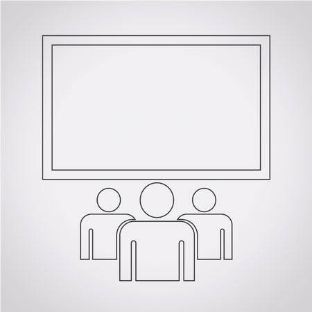 cinema theater hall iconのイラスト素材