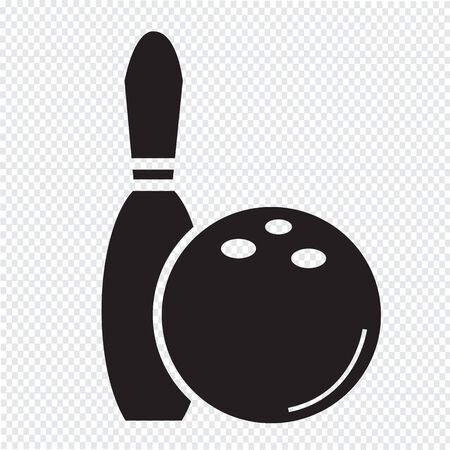 bowling iconのイラスト素材