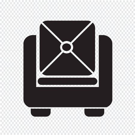 furniture sofa iconのイラスト素材