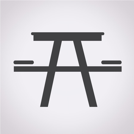 Camping table iconのイラスト素材