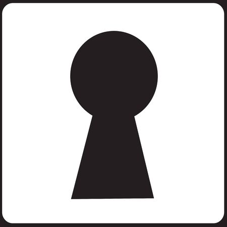 keyhole iconのイラスト素材