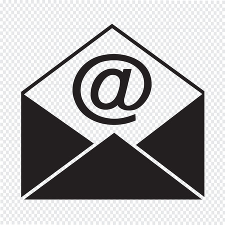 Sending email and envelope iconのイラスト素材