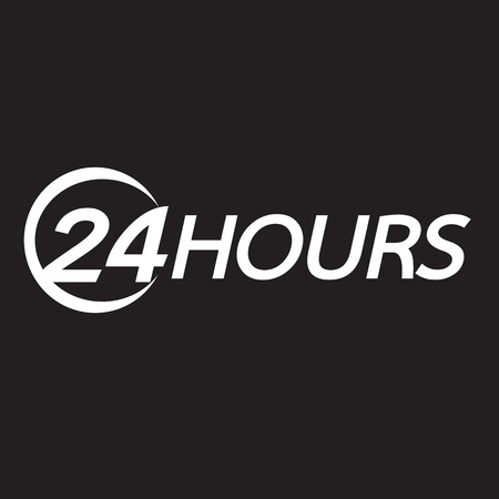 24 hours iconのイラスト素材