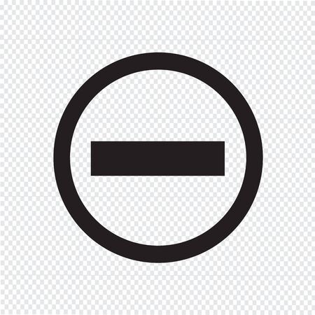 minus iconのイラスト素材