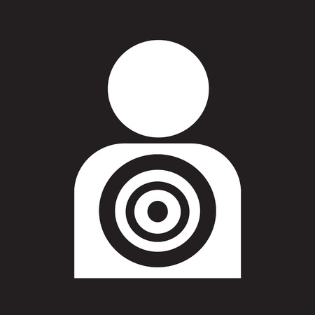 Target icon backgroundのイラスト素材