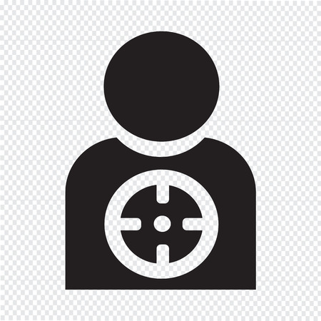 Target icon backgroundのイラスト素材