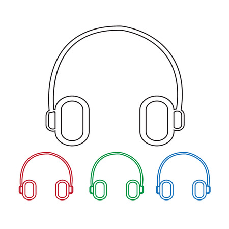headphone iconのイラスト素材