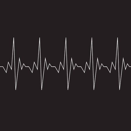 Heart beat cardiogram iconのイラスト素材