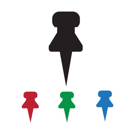 push pin iconのイラスト素材