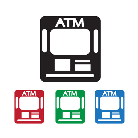 Atm Iconのイラスト素材