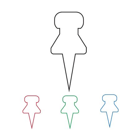 push pin iconのイラスト素材