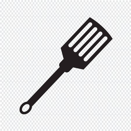 kitchen spatula iconのイラスト素材