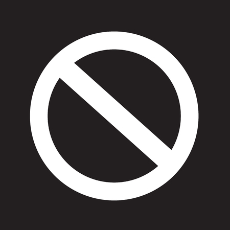 blank ban Symbol iconのイラスト素材