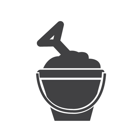 sand bucket iconのイラスト素材