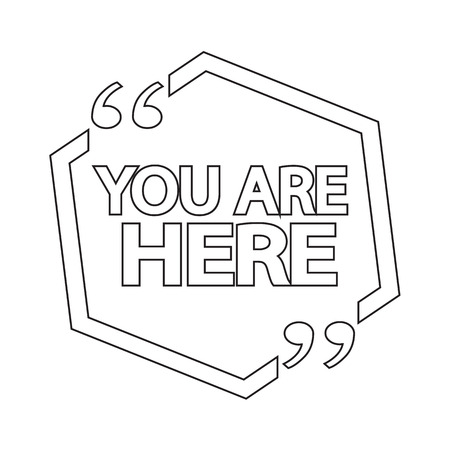 You are here iconのイラスト素材