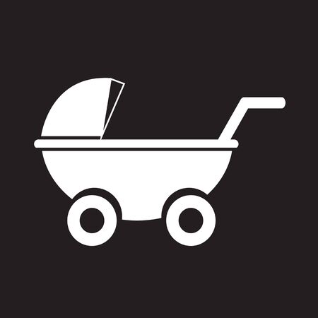 Baby carriage iconのイラスト素材