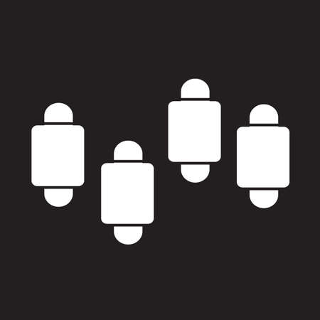 Simple diagram and graph iconのイラスト素材