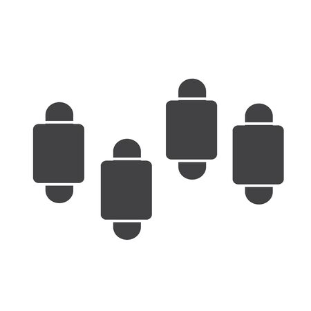 Simple diagram and graph iconのイラスト素材