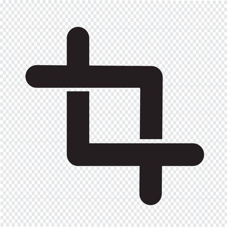 Crop icon sign Illustrationのイラスト素材