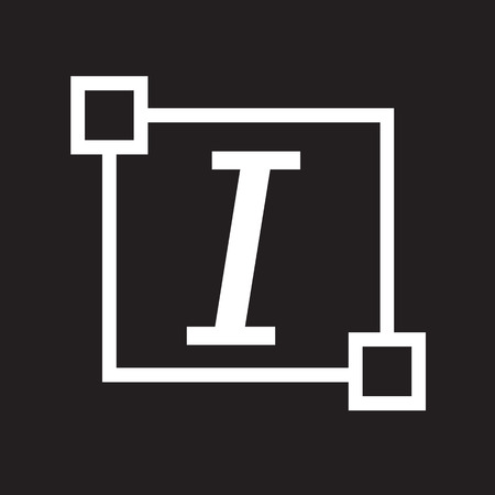 Italic Text font edit letter iconのイラスト素材