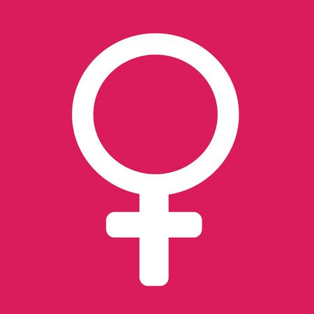 female sign icon illustrationのイラスト素材