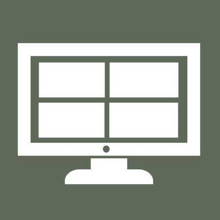 Channel tv icon design Illustrationのイラスト素材