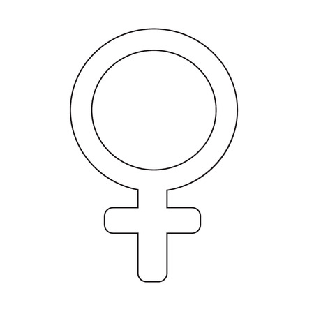 female sign icon illustrationのイラスト素材