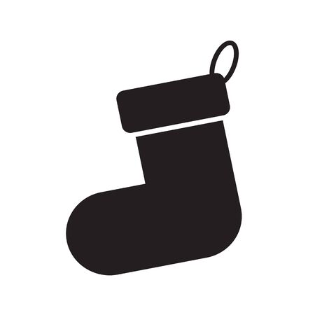 Christmas stocking icon Illustration designのイラスト素材