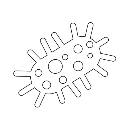 virus bacteria icon Illustration designのイラスト素材
