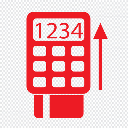 POS Terminal Icon symbol Illustration designのイラスト素材