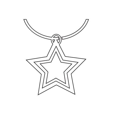 Necklace Icon Illustration synbol designのイラスト素材