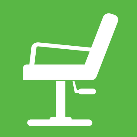 Barber Chair Icon Illustration designのイラスト素材