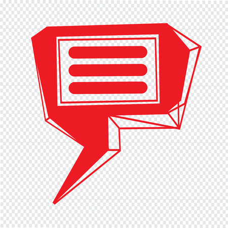 Speech bubble icon Illustration symbol designのイラスト素材