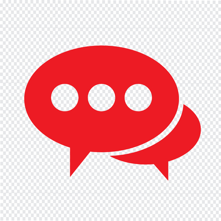 Speech bubble icon Illustration symbol designのイラスト素材