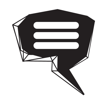 Speech bubble icon Illustration symbol designのイラスト素材