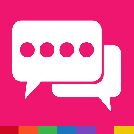 Speech bubble icon Illustration symbol designのイラスト素材