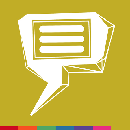 Speech bubble icon Illustration symbol designのイラスト素材